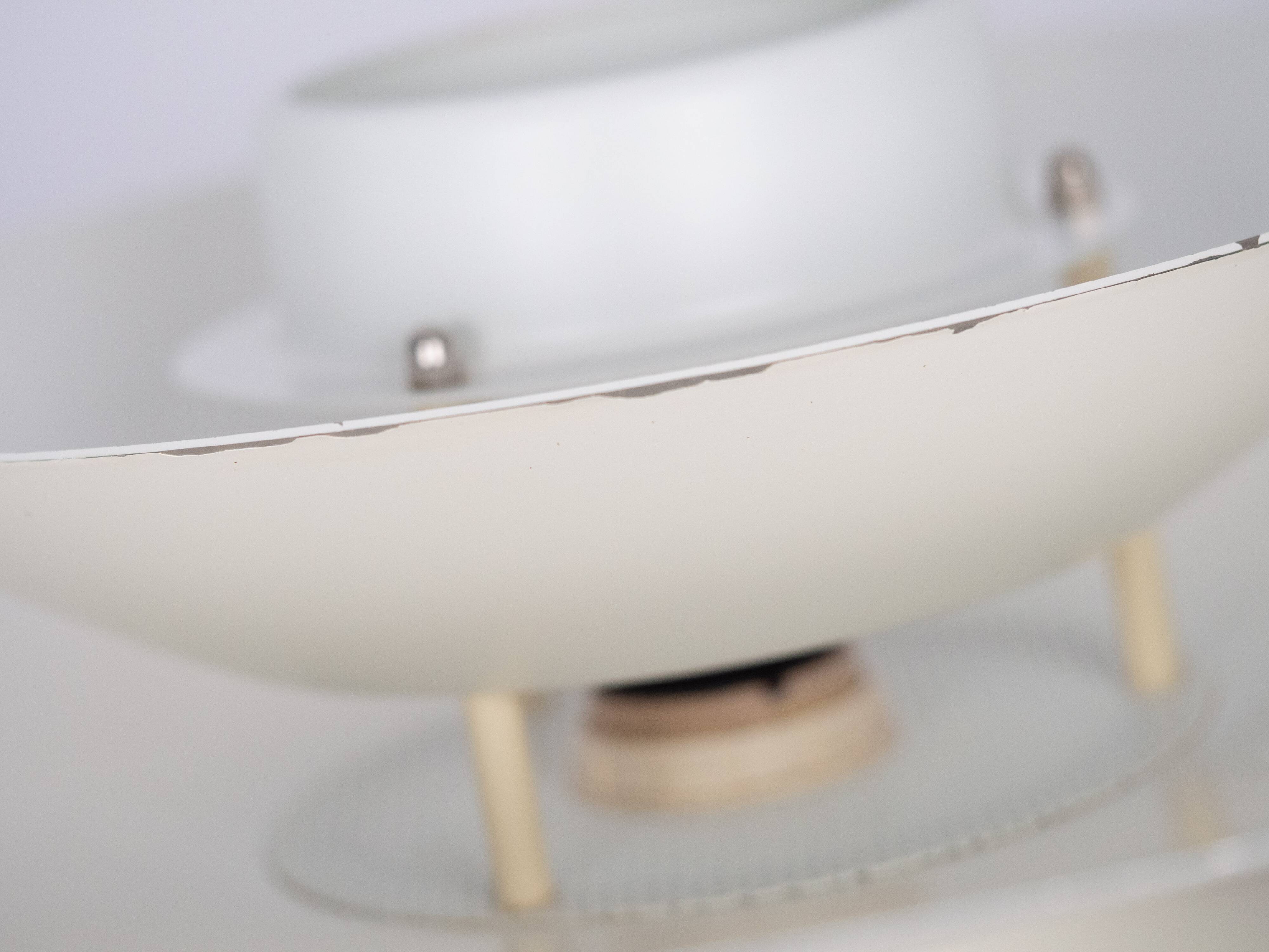 Danish vintage pendant lamp Donau by Kurt Wiborg, Jeka, 1980s