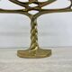 Mid-century large brutalist solid bronze candleholder, 1970s
