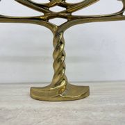 Mid-century large brutalist solid bronze candleholder, 1970s