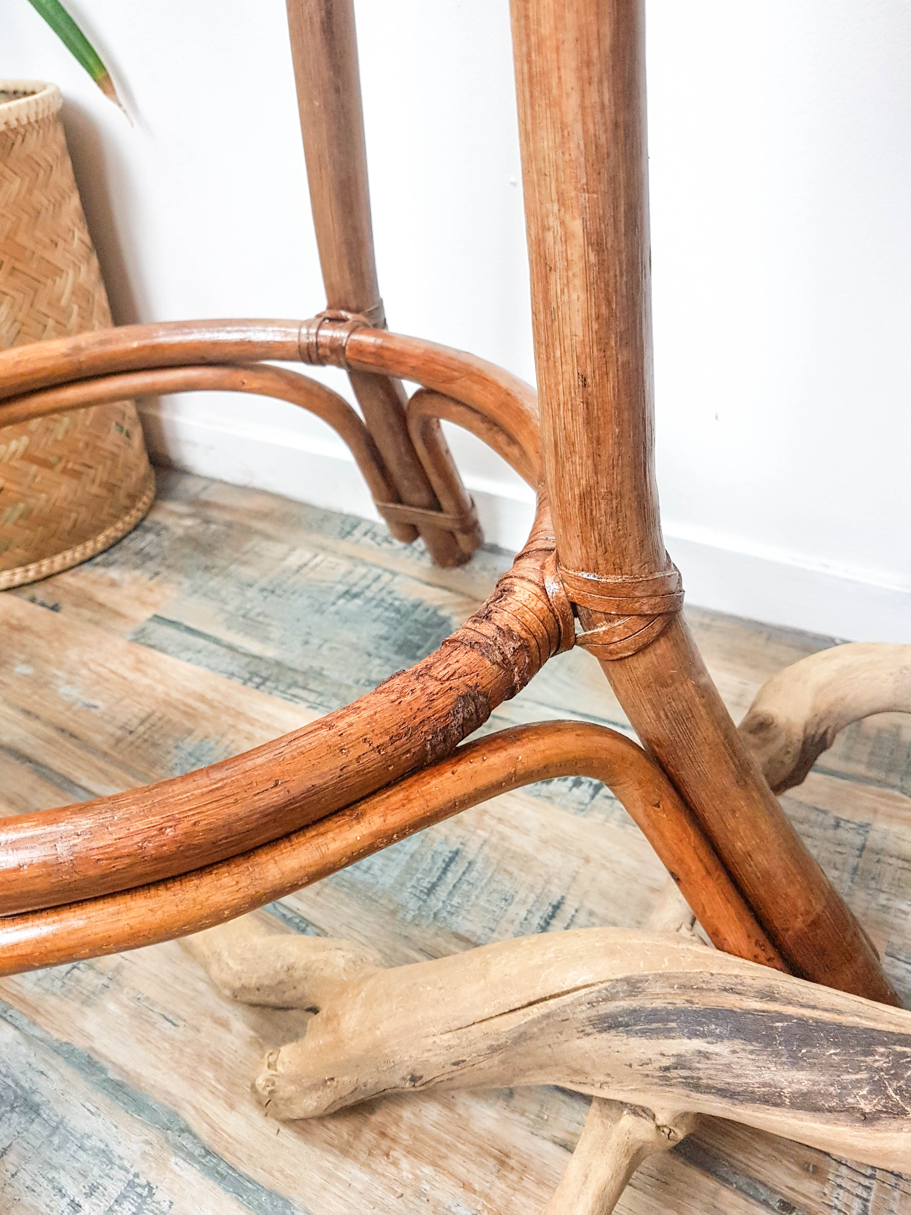 Wooden bistro set dime turned Thonet style