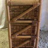 Dresser 5 rattan drawers - 70s