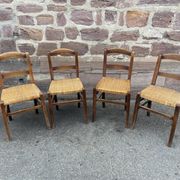 Set de 4 chaises bistrot des années 1920