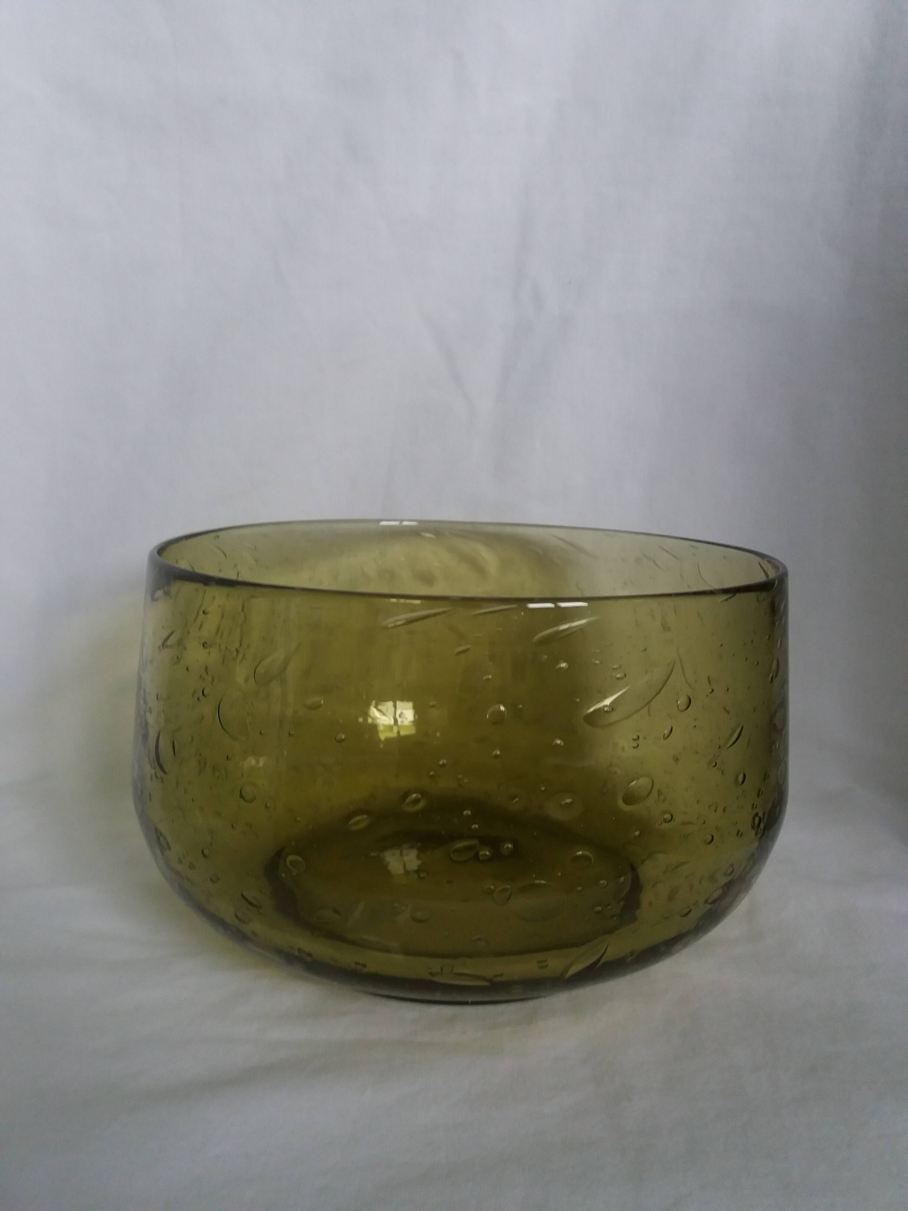 Biot bubble glass salad bowl