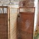 Vintage rattan and wicker room divider