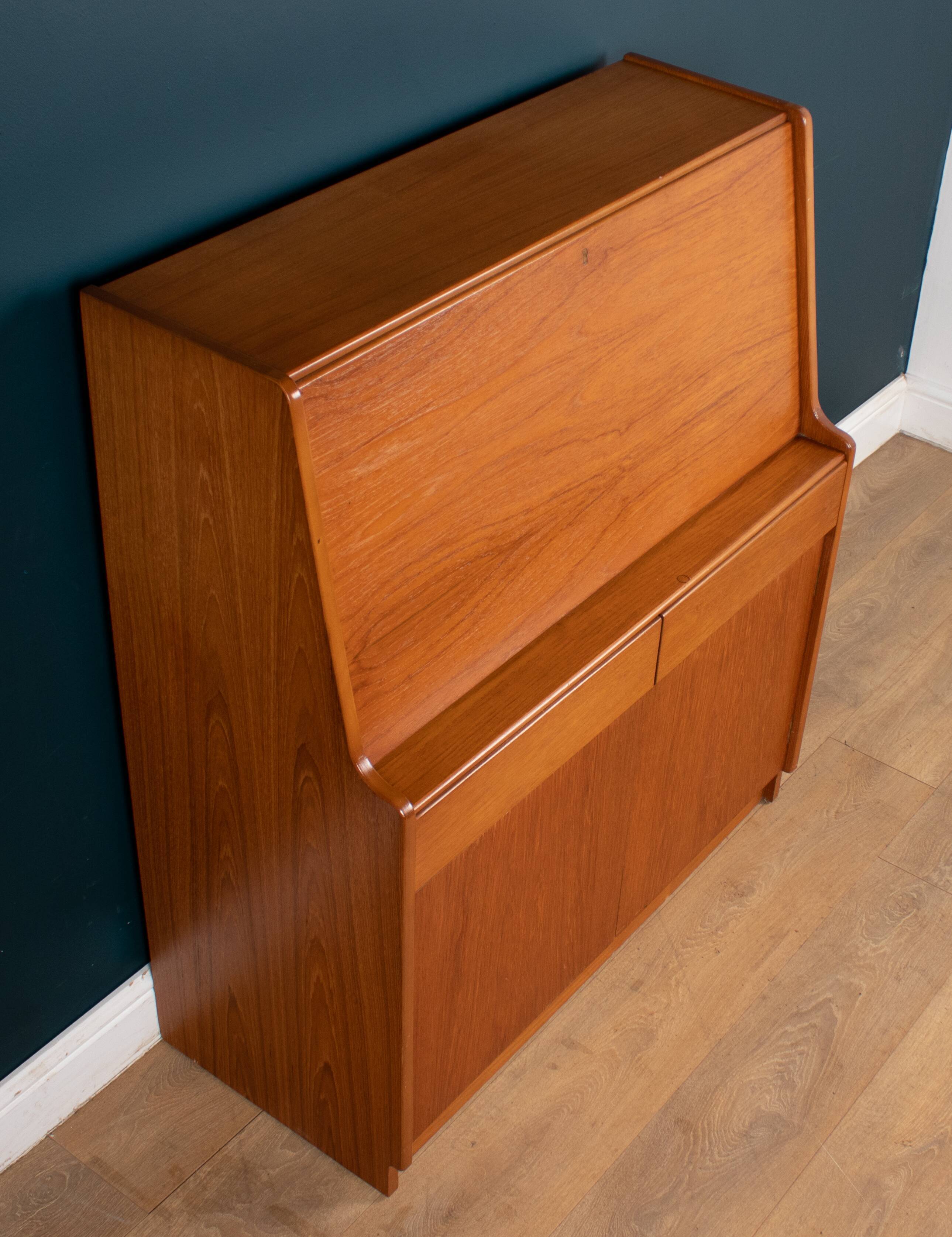 Retro Teak 1960s Mid Century Bureau Desk By Remploy