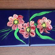Ceramic tiles on panel