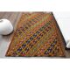 1970s Vintage Turkish Oushak Handmade Wool Cotton Orange Area Rug 158x233