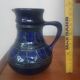 Vase pichet vintage en poterie Strehla – Céramique est-allemande du milieu du siècle, noir