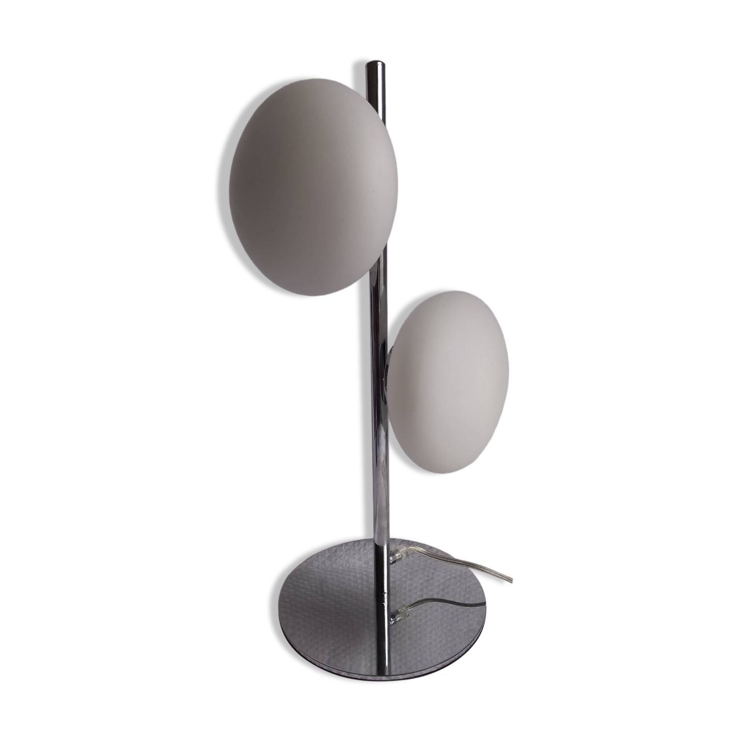 Italian design lamp Fabas Luce – Double adjustable pebble – Chrome &