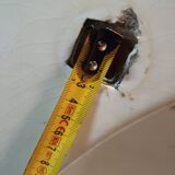 Vasque évier porcelaine sur pied