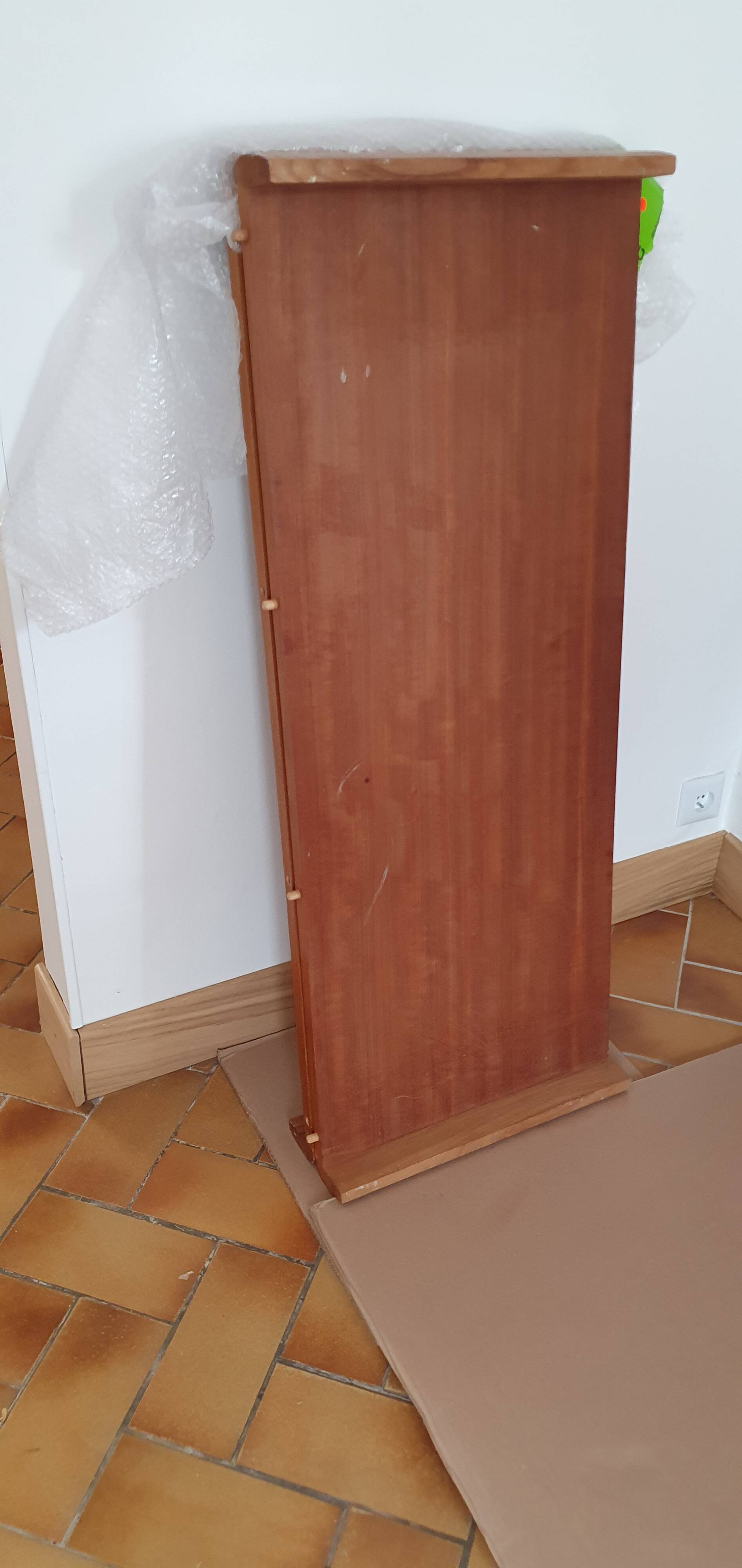 Vintage Scandinavian extendable table with double extension