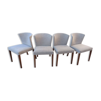 4 chaises modèle Valentina par Habitat, rénovées
