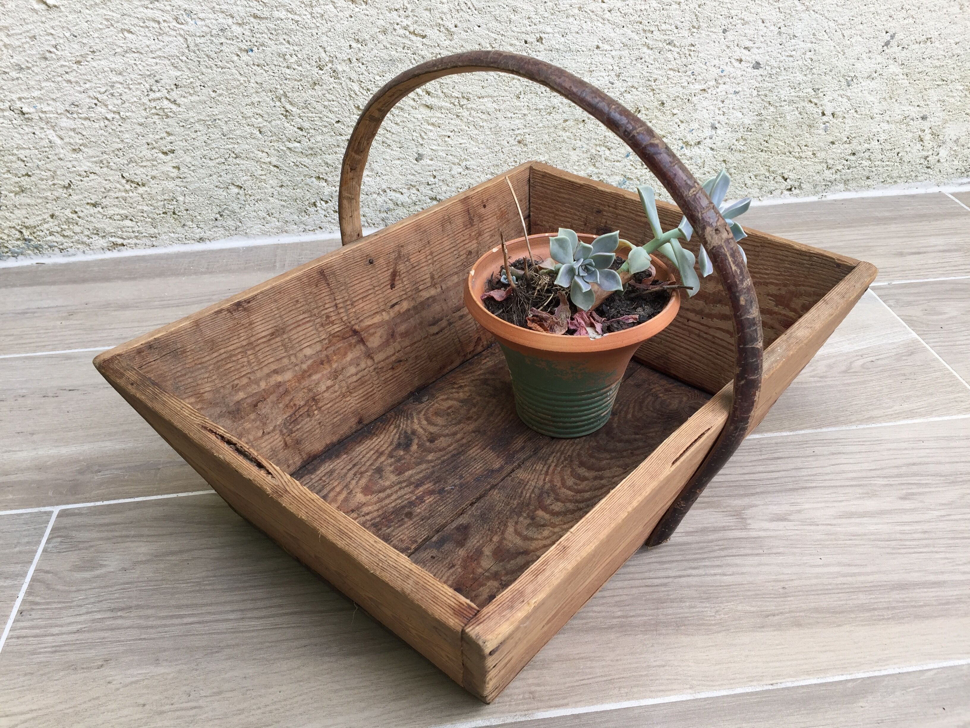 Vintage gardener's basket