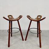 Midcentury brutalist Spanish barstool