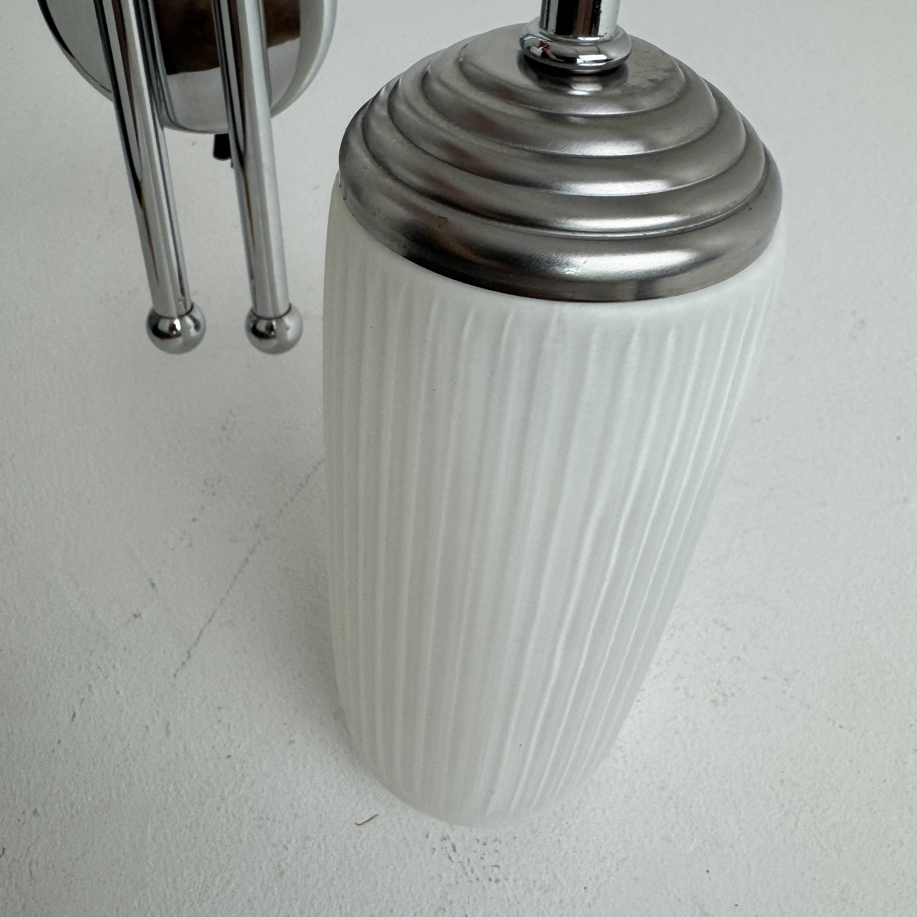Vintage 1970 asymmetrical double wall light