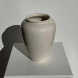 Modern oblong white vase H18.5