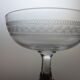 Set of 4 old champagne glasses