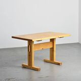 Solid pine table, Les Arcs, France