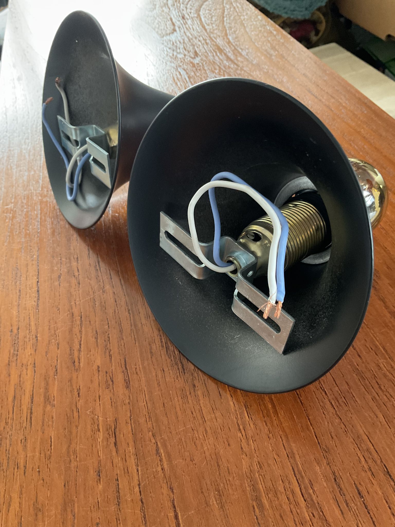Pair of vintage wall lamps