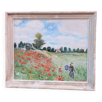 Vintage Mid-Century French Louis Remplon Oil Painting