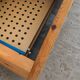 Solid pine wood double bed / 1980s