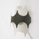 Green and white metal wall scone by Doria, Germany, 1950's