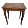 Table, music box, inlaid jewel table