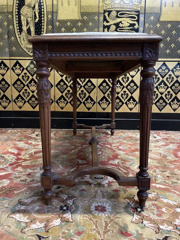 Banc de piano style Louis XVI assise tissu