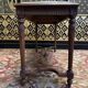Louis XVI style piano bench with fabric seat