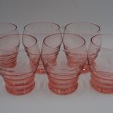 Series 6 glasses vintage rosaline water