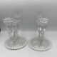 PAIR OF VINTAGE CANDLESTICKS IN CRYSTAL CANDLESTICK 3 BRANCHES ART DECO