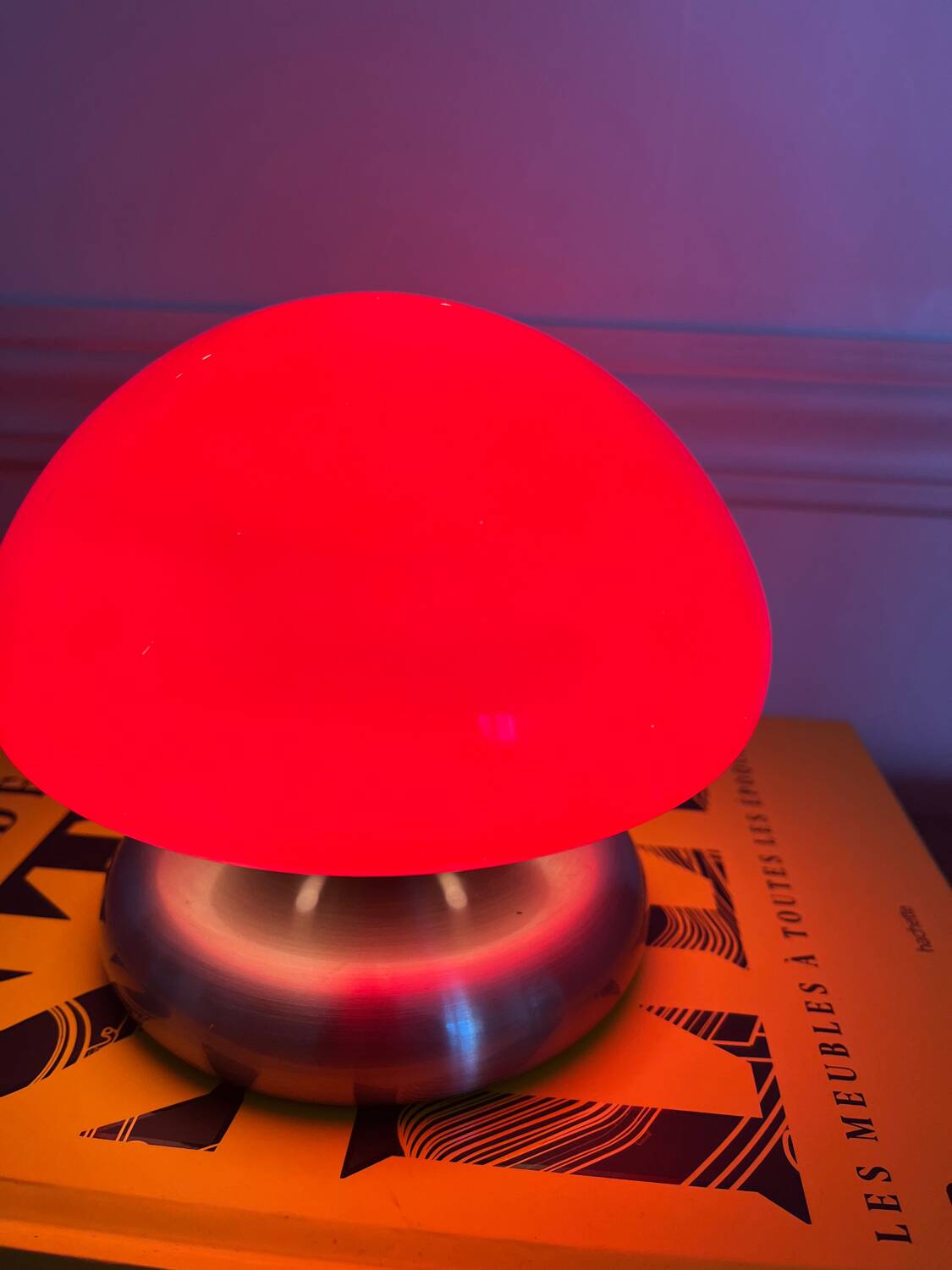 Vintage UFO touch mushroom lamp