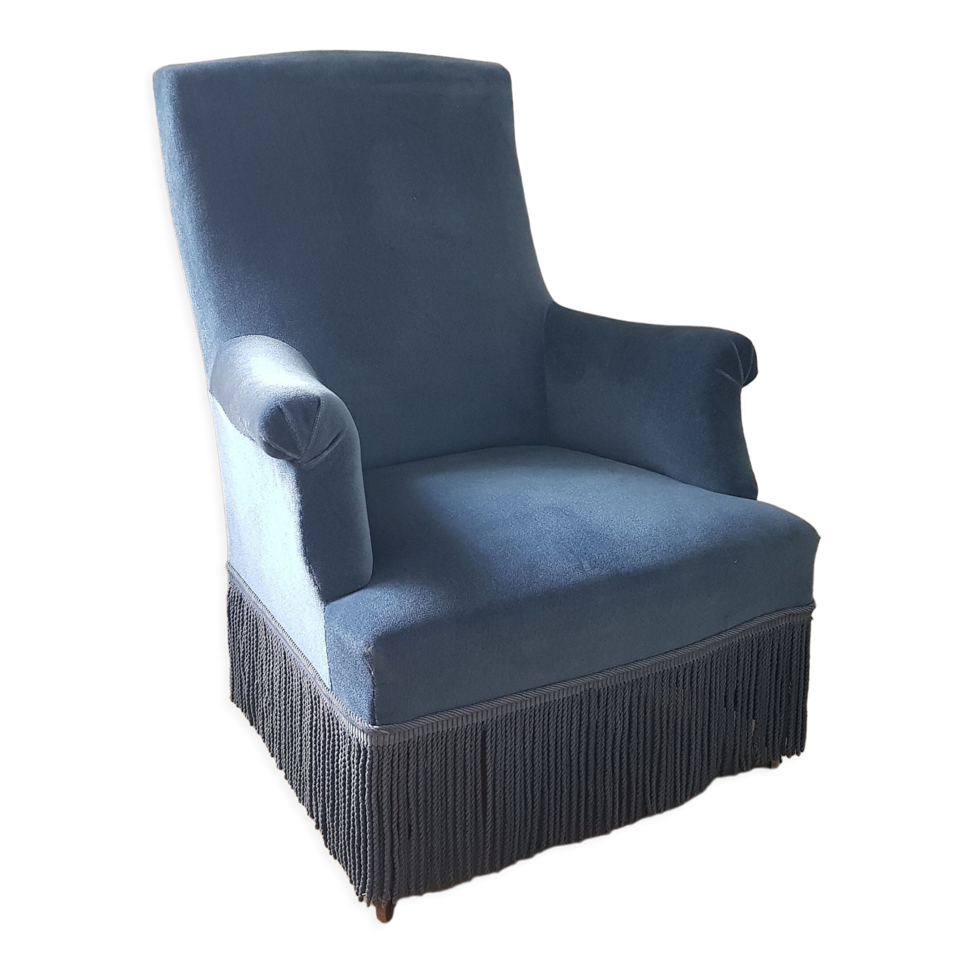 Velvet armchair