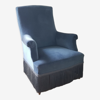 Velvet armchair