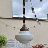 Suspension Opaline Art Déco