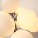 1970s floor lamp in chromed metal and opaline