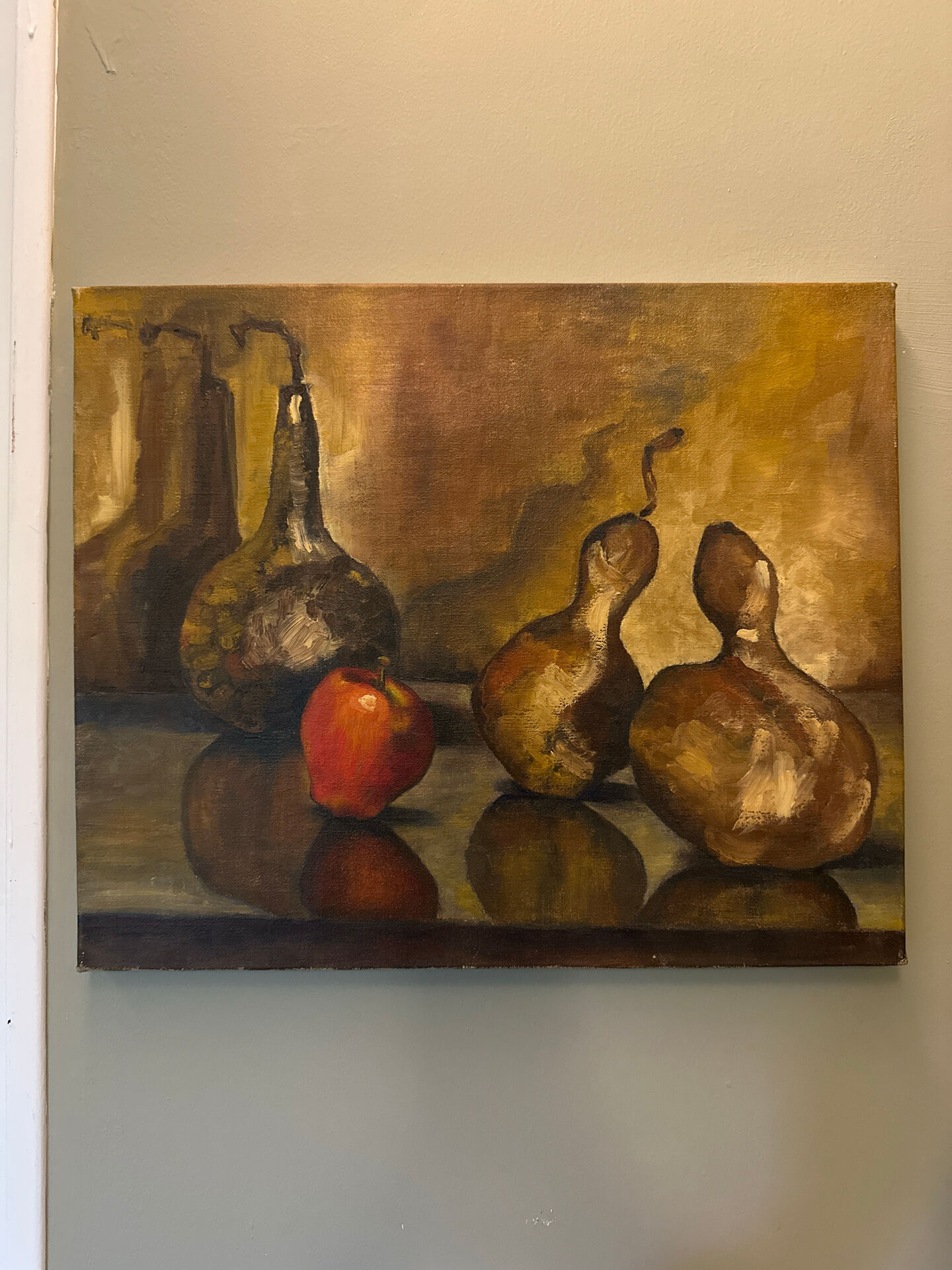 Huile sur toile nature morte