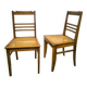 Paire de chaises vintage années 50