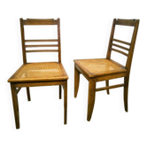 Paire de chaises vintage années 50