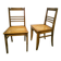 Paire de chaises vintage années 50