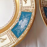 4 fine porcelain flat plates
