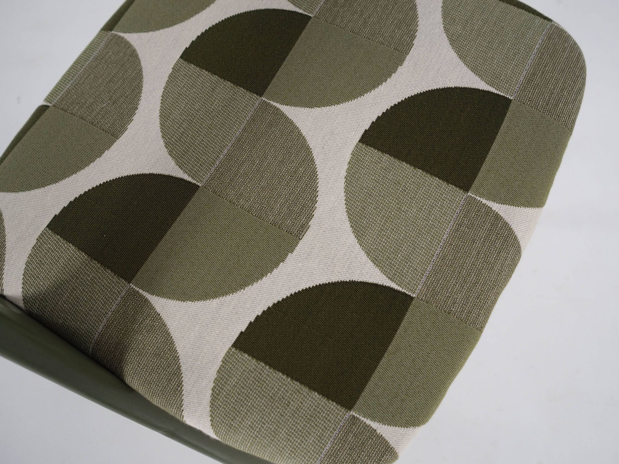 Chaise verte, design danois, années 1970, production : Danemark