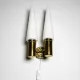 Brass Coloured Double Wall Lamp By Hans-Agne Jakobsson For Markaryd, Sweden, 1960S
