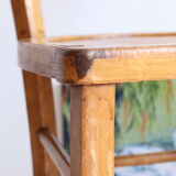 Bistro chair of the 50s in patinated wood