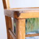 Chaise bistrot des années 50 en bois patiné