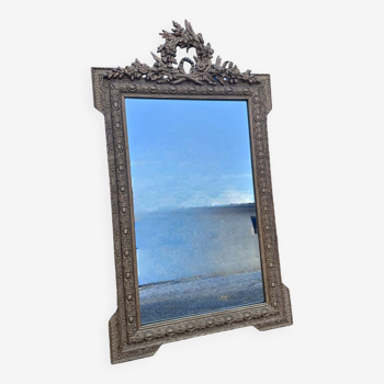 Miroir doré ancien moulures