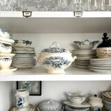 Lunéville tureen in iron clay, “Pheasants” service