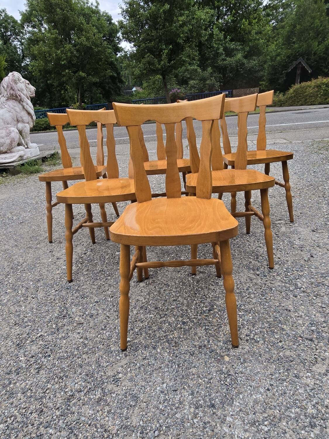 Baumann serie de six chaises de bistrot