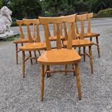 Baumann series of six bistro chairs