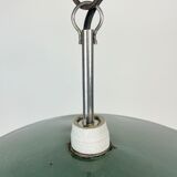 Industrial petrol enamel pendant light, 1970s